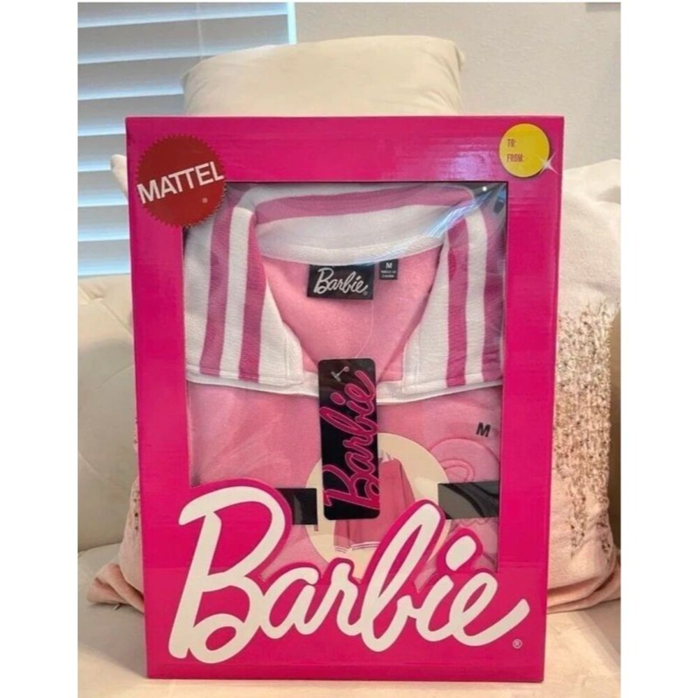 PINk BARBIE sweater white gift box Size available M/L/XL